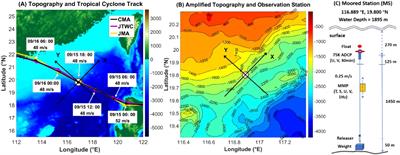 Near-inertial ocean response to a typhoon on a continental slope in the Northern South China Sea